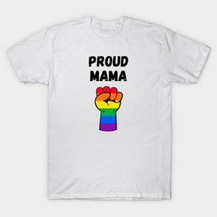 Proud Mama Rainbow Pride T Shirt Design T-Shirt